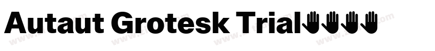 Autaut Grotesk Trial字体转换